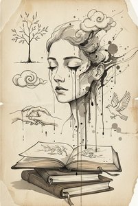 Ephemeral Lines: Exploring Emotional Resonance in Ink Sketching Traditions