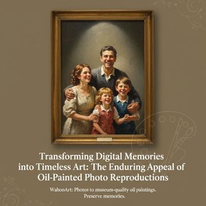 Von Pixeln zu Pinselstrichen: Die bleibende Ästhetik und der künstlerische Wert von Ölgemälden aus digitalen Fotografien