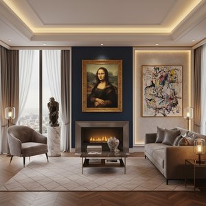 The Curated Lounge: Elevating Luxury Interiors with Iconic Masterpiece Reproductions