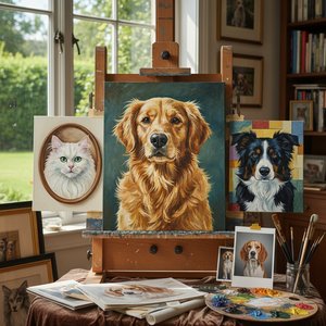 Mus3ums.com F.A.Q.: Bespoke Pet Portrait Paintings – Hand-Painted Masterpieces of Your Loyal Companions