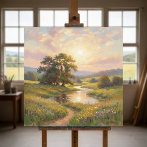 Joseph Clover: A Study in Luminosity & Transient Beauty – Exploring the Ephemeral Landscapes of a British Impressionist