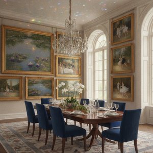 Dining Room Elegance: Transforming Your Space with Impressionist Masterpieces