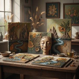 Terre et Émotion : La Résonance Affective des Couleurs Terrestres dans l'Art