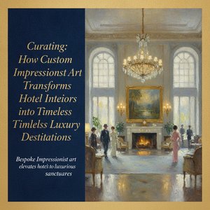 Curating Grandeur: How Custom Impressionist Art Transforms Hotel Interiors into Timeless Luxury Destinations