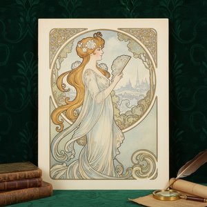 Raphael Kirchner: A Poetic Vision of Belle Époque Society Through Art Nouveau Lithography