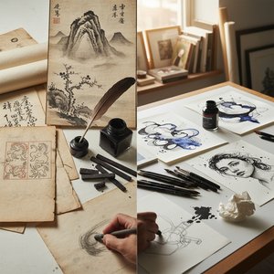 Ephemeral Expressions: Exploring the Nuances of Ink on Paper Through History & Contemporary Art