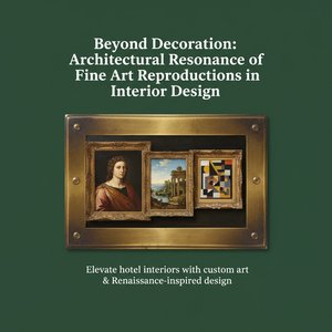 Beyond Decoration: Architectural Resonance of Fine Art Reproductions in Interior Design