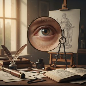 L'œil attentif : Exploration historique et conceptuelle de l'observation dans les arts visuels