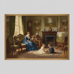 Frederick Richard Lee: Capturing Victorian Domestic Life on Canvas