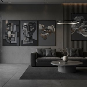 Dark Gray Masterpieces: 10 Iconic Paintings & Timeless Home Decor Ideas