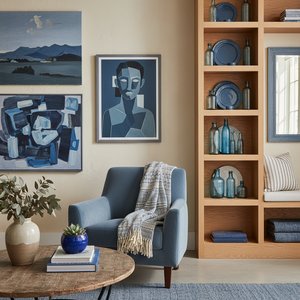 Slate Blue Masterpieces: 10 Iconic Paintings & Timeless Home Decor Ideas