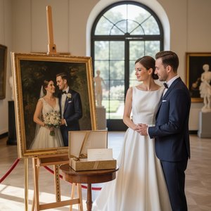 Timeless Romance: Why a Custom Masterpiece Painting is the Ultimate Luxury Wedding Gift