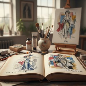 Style on Canvas: The Timeless Allure of Fashion Illustration Artworks
