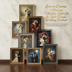 Love on Canvas: 7 Bold Artistic Styles for Your Dream Wedding Portrait