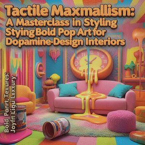 Tactile Maximalism: A Masterclass in Styling Bold Pop Art for Dopamine-Design Interiors