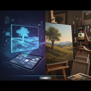 Anteprime di Prima e Dopo: Un Nuovo Standard nella Riproduzione Artistica Personalizzata