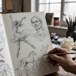 The Art of the Sketch: Capturing Raw Emotion and Movement through the Mastery of Line and Form
