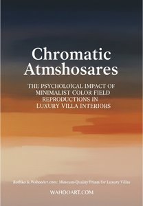Atmosfere Cromatiche: L'Impatto Psicologico delle Riproduzioni Minimaliste di Campi di Colore negli Interni di Ville di Lusso