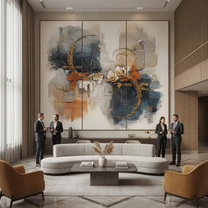 Contemporary Abstract Painting: A Professional Buyer's Guide to Modern Textures and Large-Scale Styles for Hospitality Interiors