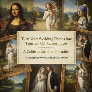Turn Your Wedding Photos into Timeless Oil Masterpieces: A Guide to Bespoke Heirloom Art