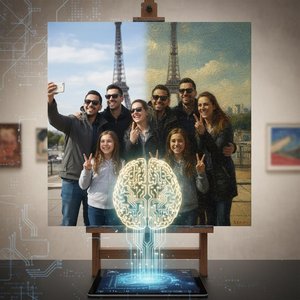 Mus3umsで世界の名画をあなたの写真へ変換！究極のAIと手描きコラボで、エリート収集家が選ぶ贅沢アート体験
