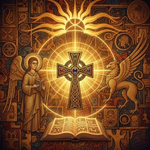Sacred Symbols & Golden Light: A Journey Through the Divine Artistry of the Early Medieval Era