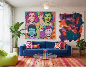 Vibe Check: How Bold Pop Art and Abstract Prints Transform Your Space into a High-Impact Chill Zone