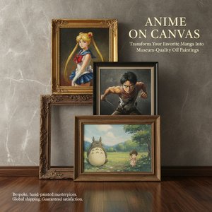 Anime on Canvas: Transform Your Favorite Manga into Museum-Quality Oil Paintings