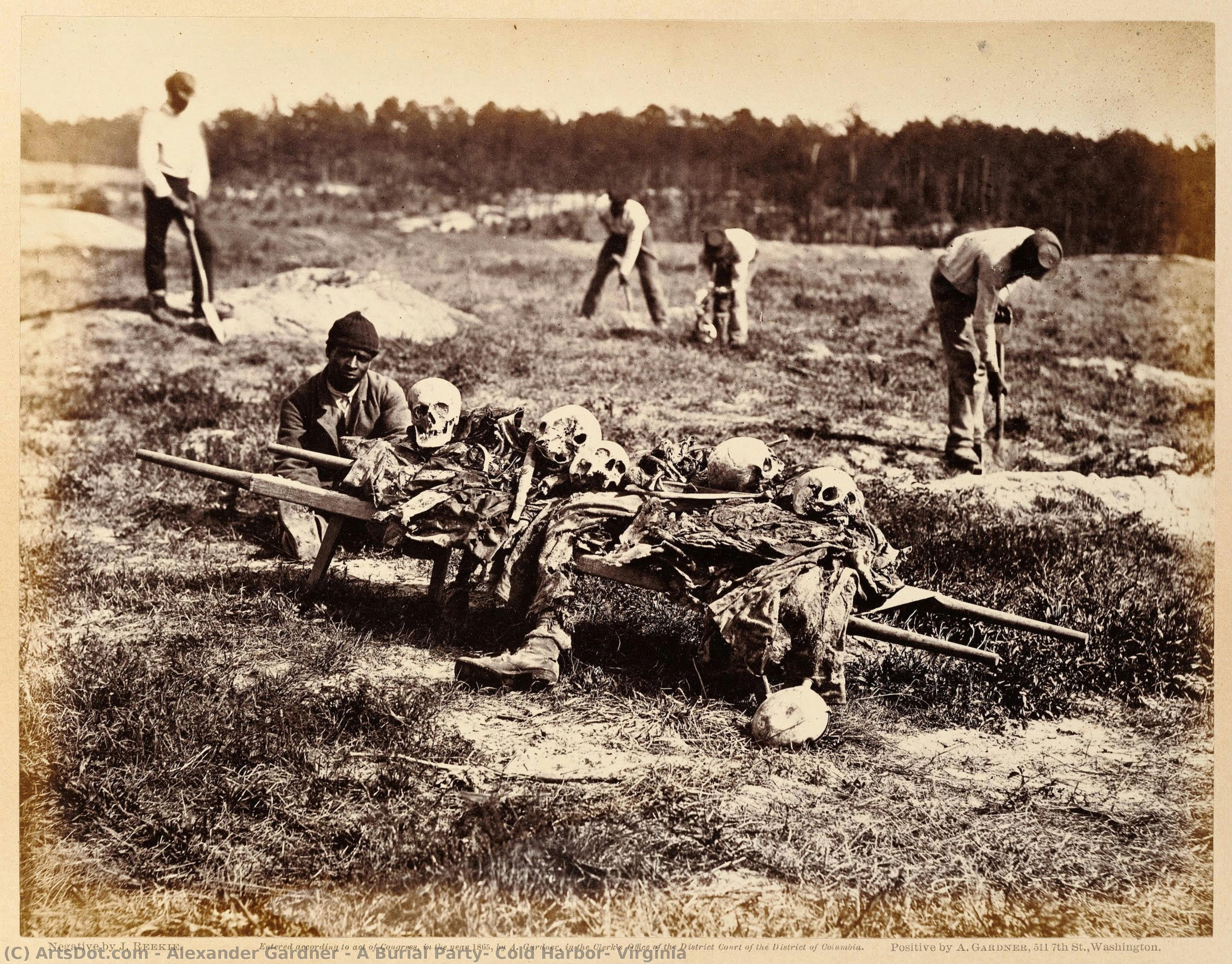 A Burial Party, Cold Harbor, Virginia — Alexander Gardner, Black And White Photography, Photographic Documentary Realism