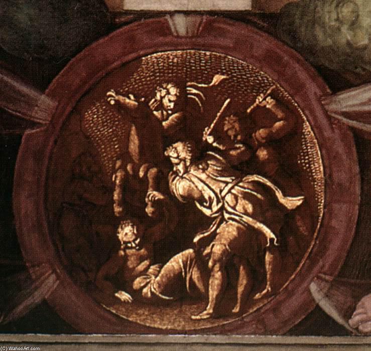 Medallion (14) — Michelangelo Buonarroti, Acrylic On Canvas, Other