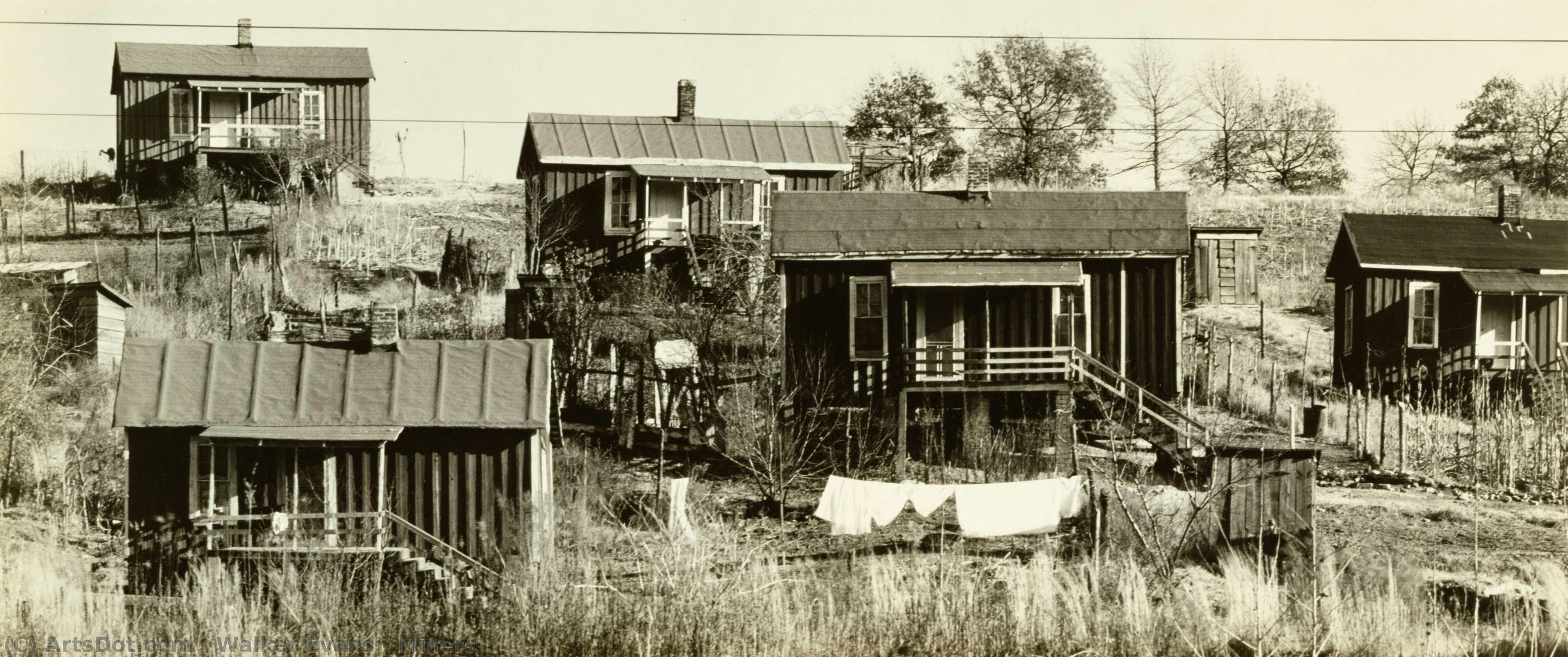 Miners — Walker Evans, Gelatin Silver Print, Contemporary Realism