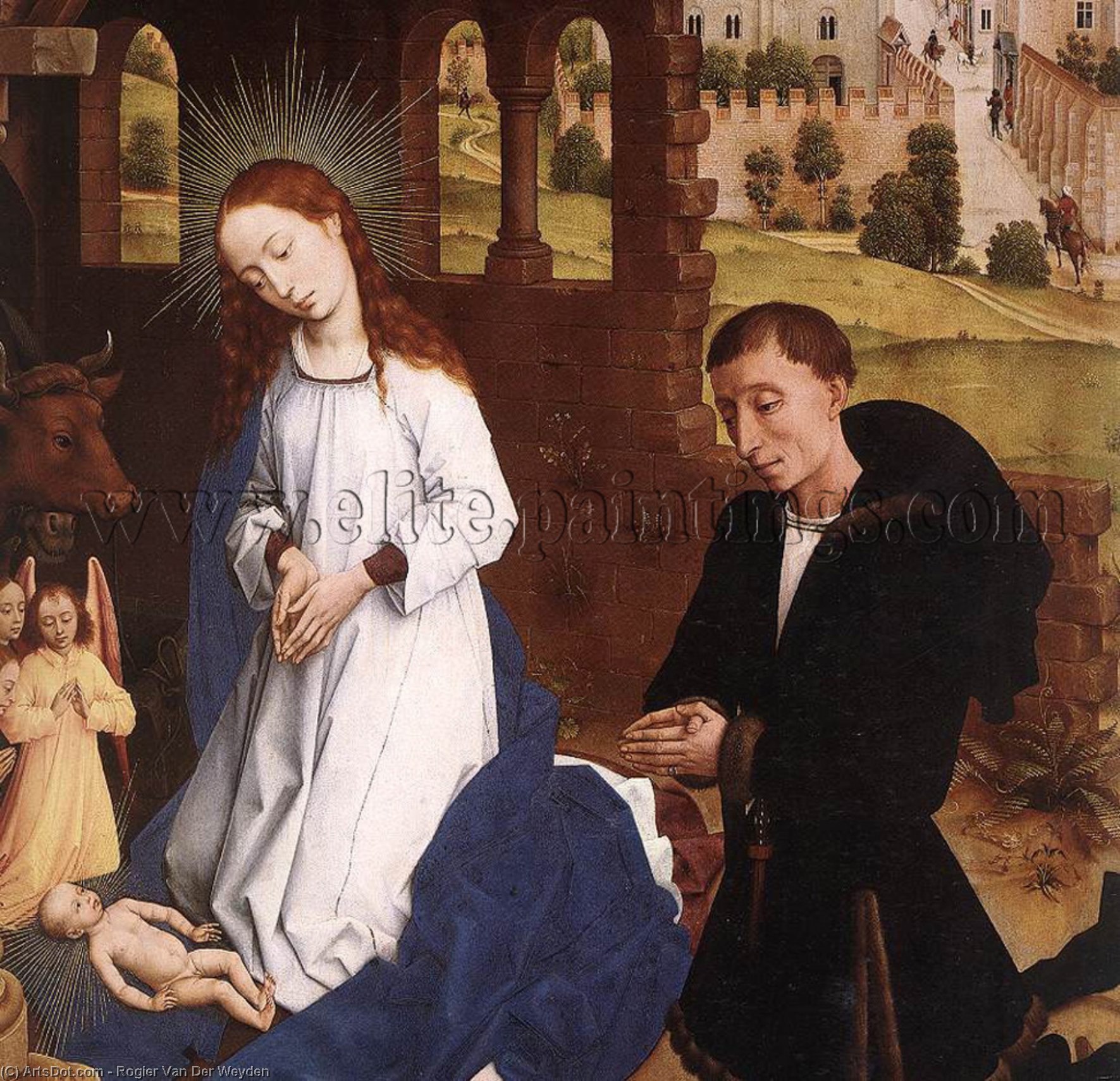 Pierre Bladelin Triptych (detail) — Rogier Van Der Weyden, Oil On Panel, Early Netherlandish Renaissance
