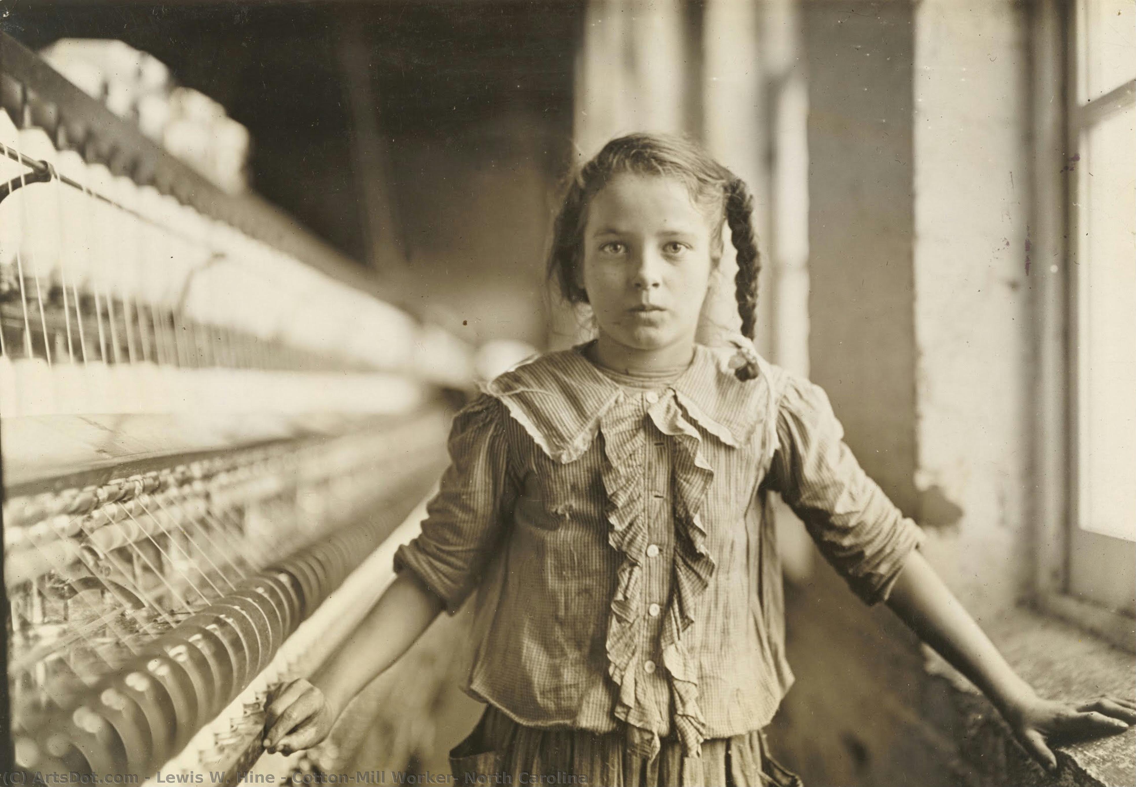 Cotton-mill Worker, North Carolina — Lewis Wickes Hine, Black And White Photography, Documentary Photography