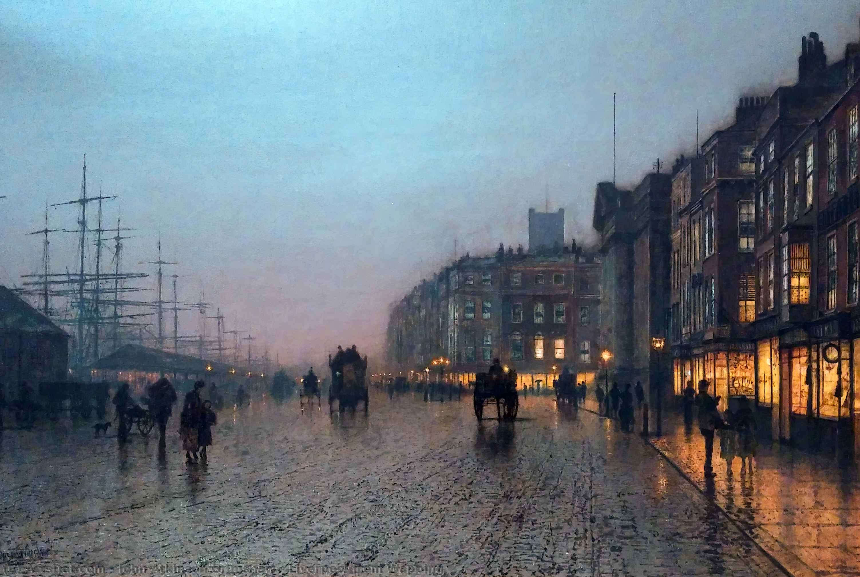 Liverpool Z Wappingu — John Atkinson Grimshaw, Olej Na Plátně, Victorian Romanticism