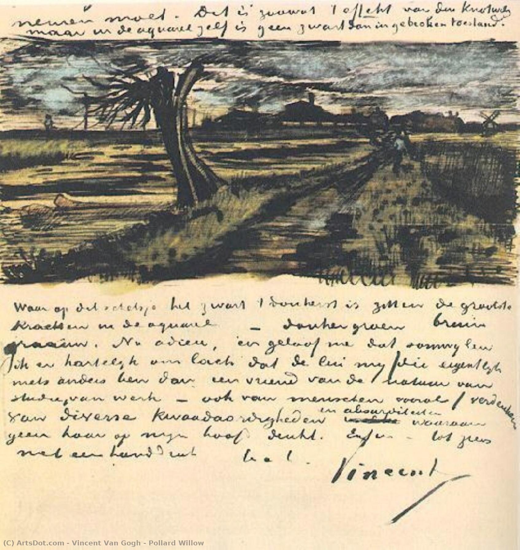 Pollard Willow — Vincent Willem Van Gogh, Acrylic On Canvas, Contemporary Realism