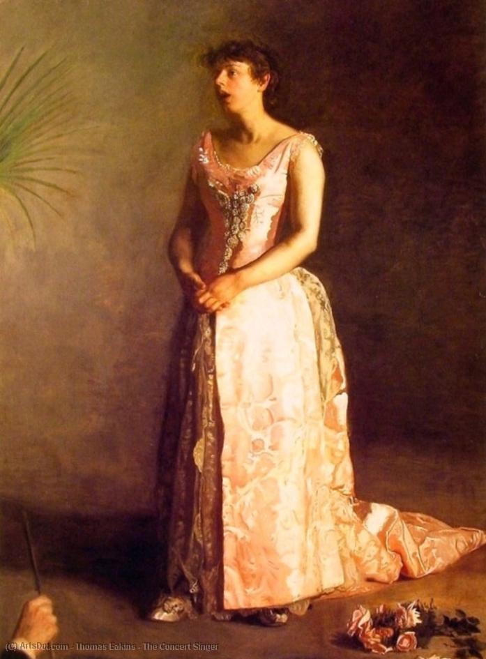 La Chanteuse De Concert — Thomas Eakins, Huile Sur Toile, Réalisme Contemporain
