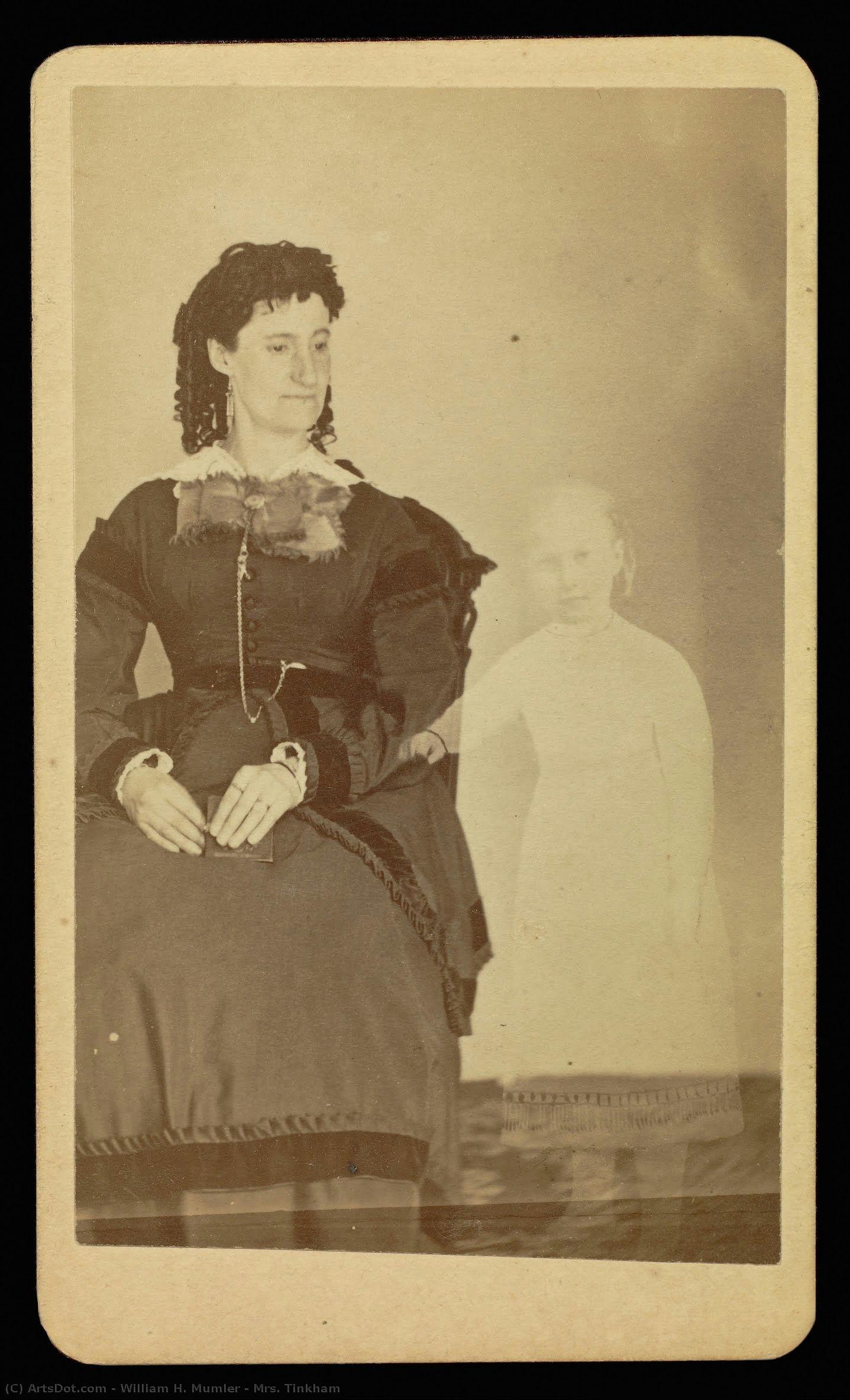 Mrs. Tinkham — William H. Mumler, Oil On Canvas, Mature Period