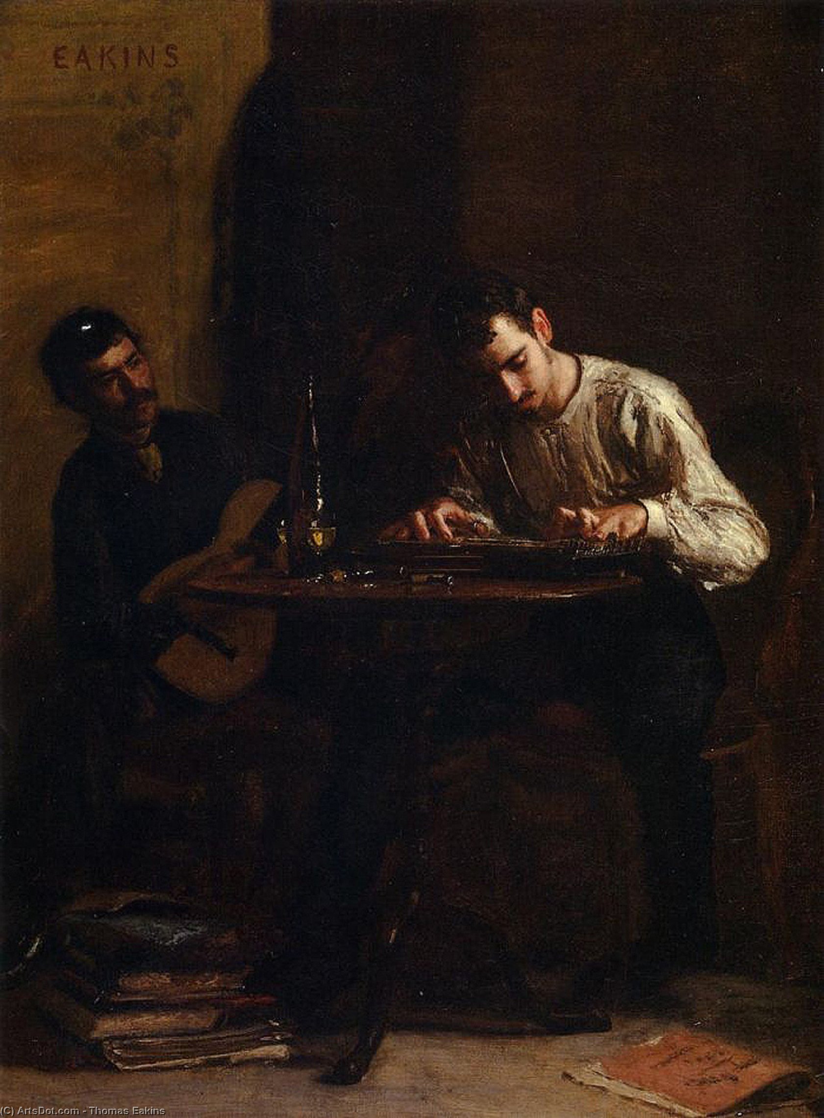 Professionals At Rehearsal — Thomas Eakins, Oil On Canvas, Contemporary Realism