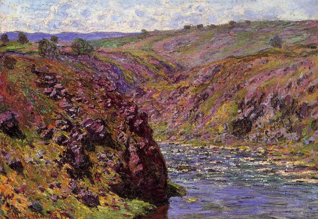 Valley Of The Creuse, Sunlight Effect — Claude Monet, Oil On Canvas, Impressionism