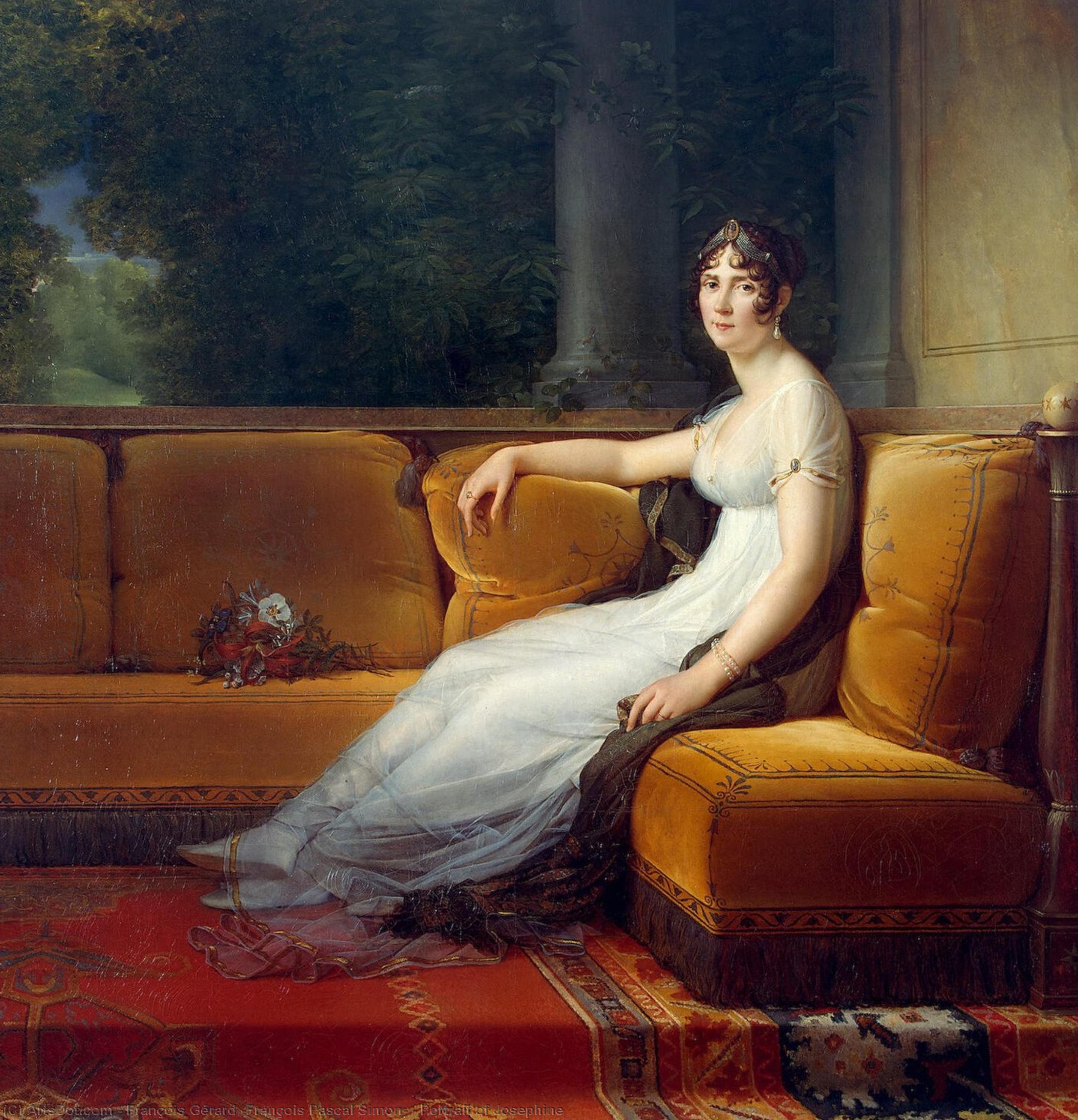 Portrait Of Josephine — François Gérard (françois Pascal Simon), Acrylic On Canvas, Neoclassical