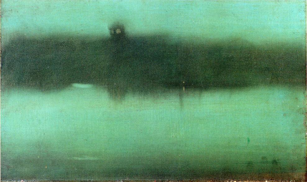 Nocturne: Grey And Silver — James Abbott Mcneill Whistler, Oil On Canvas, Aesthetic Impressionism