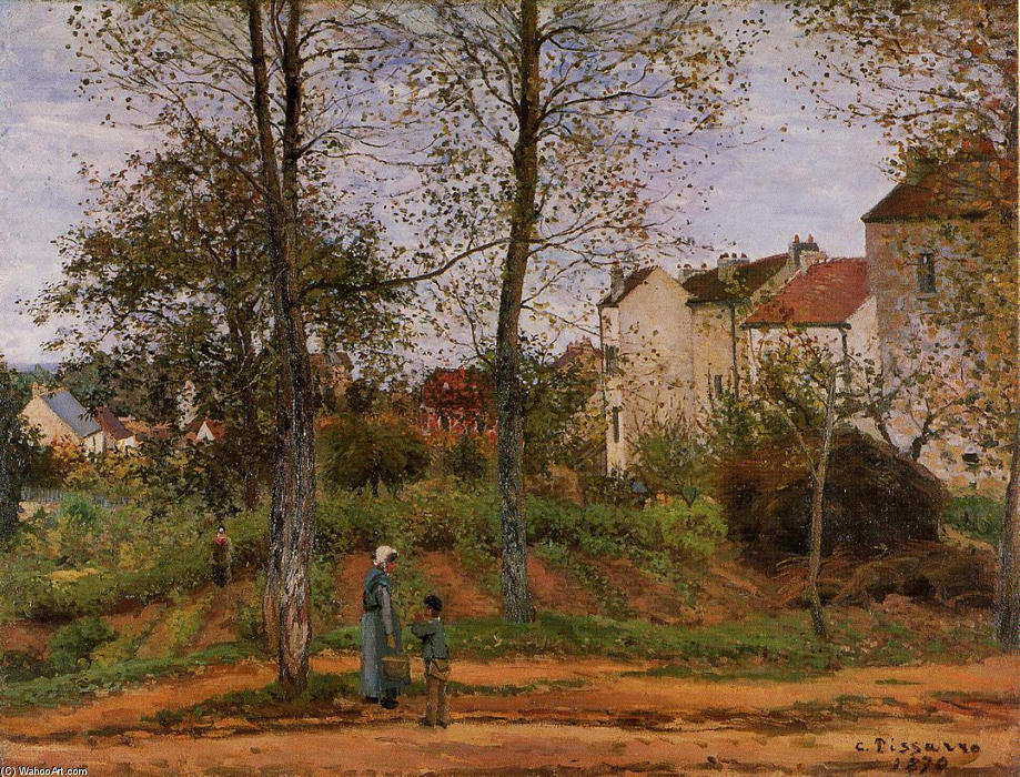 Landscape Near Louveciennes 2 — Camille Pissarro, Acrylic On Canvas, Impressionism