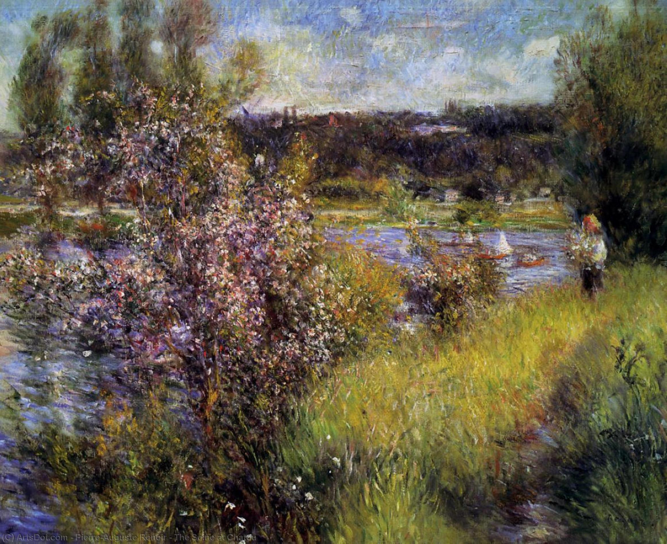 The Seine At Chatou — Pierre-auguste Renoir, Oil On Canvas, Impressionism
