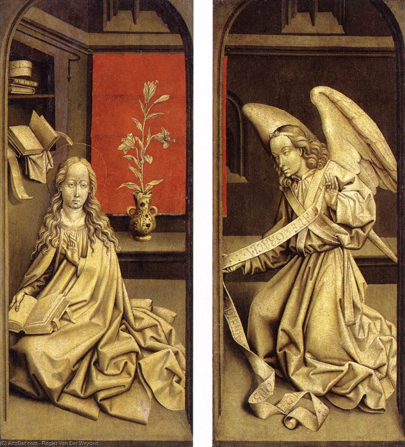 Bladelin Triptych (exterior) — Rogier Van Der Weyden, Acrylic On Canvas, Early Netherlandish Renaissance