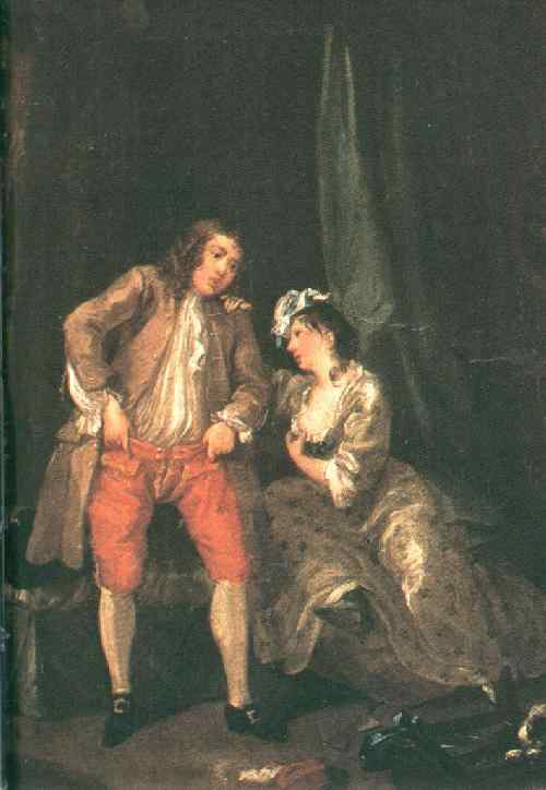 Before The Seduction And After — William Hogarth, Oil On Canvas, Rococo