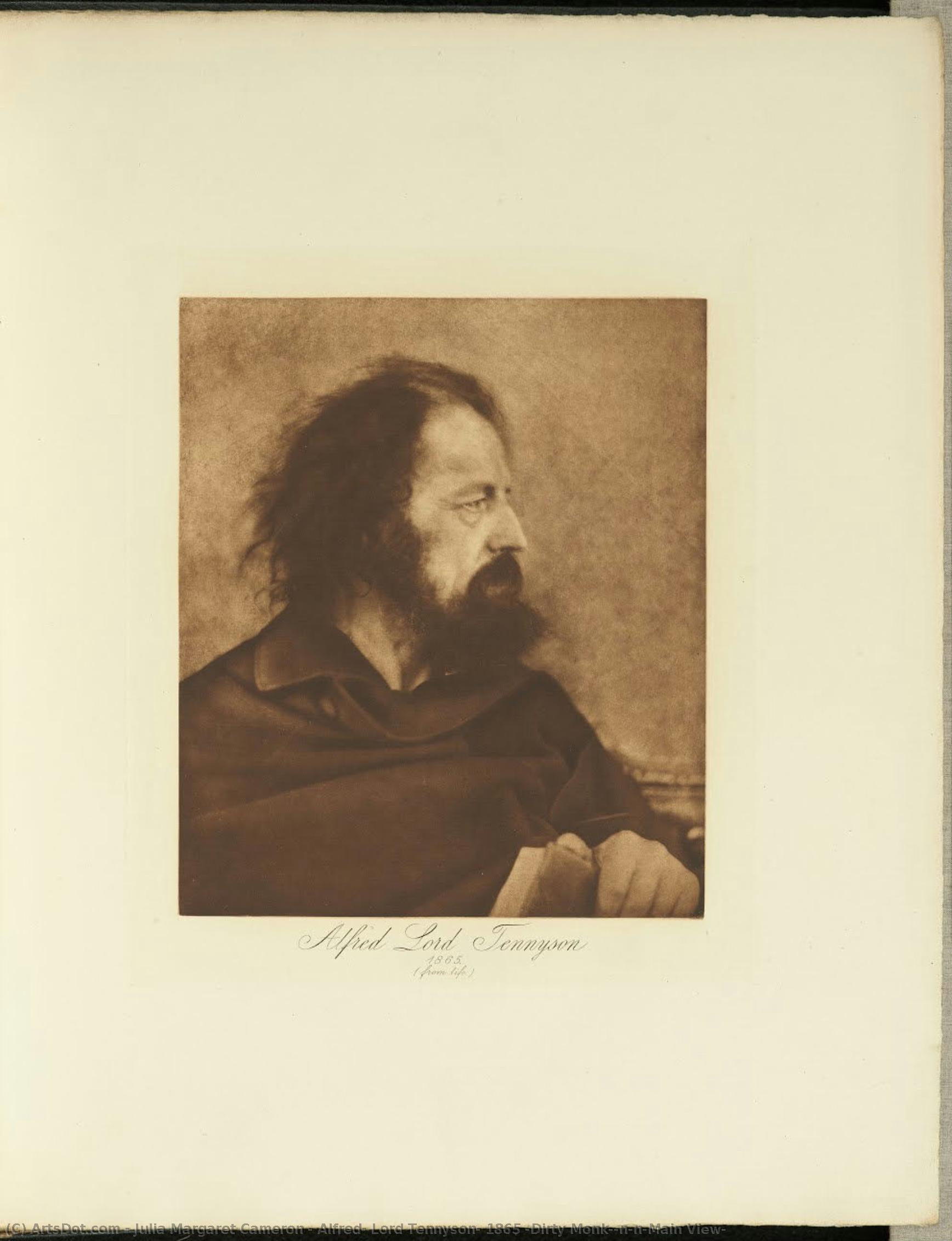 Alfred, Lord Tennyson, 1865 (dirty Monk)\n\n(main View) — Julia Margaret Cameron, Acrylic On Canvas, Romantic Revival
