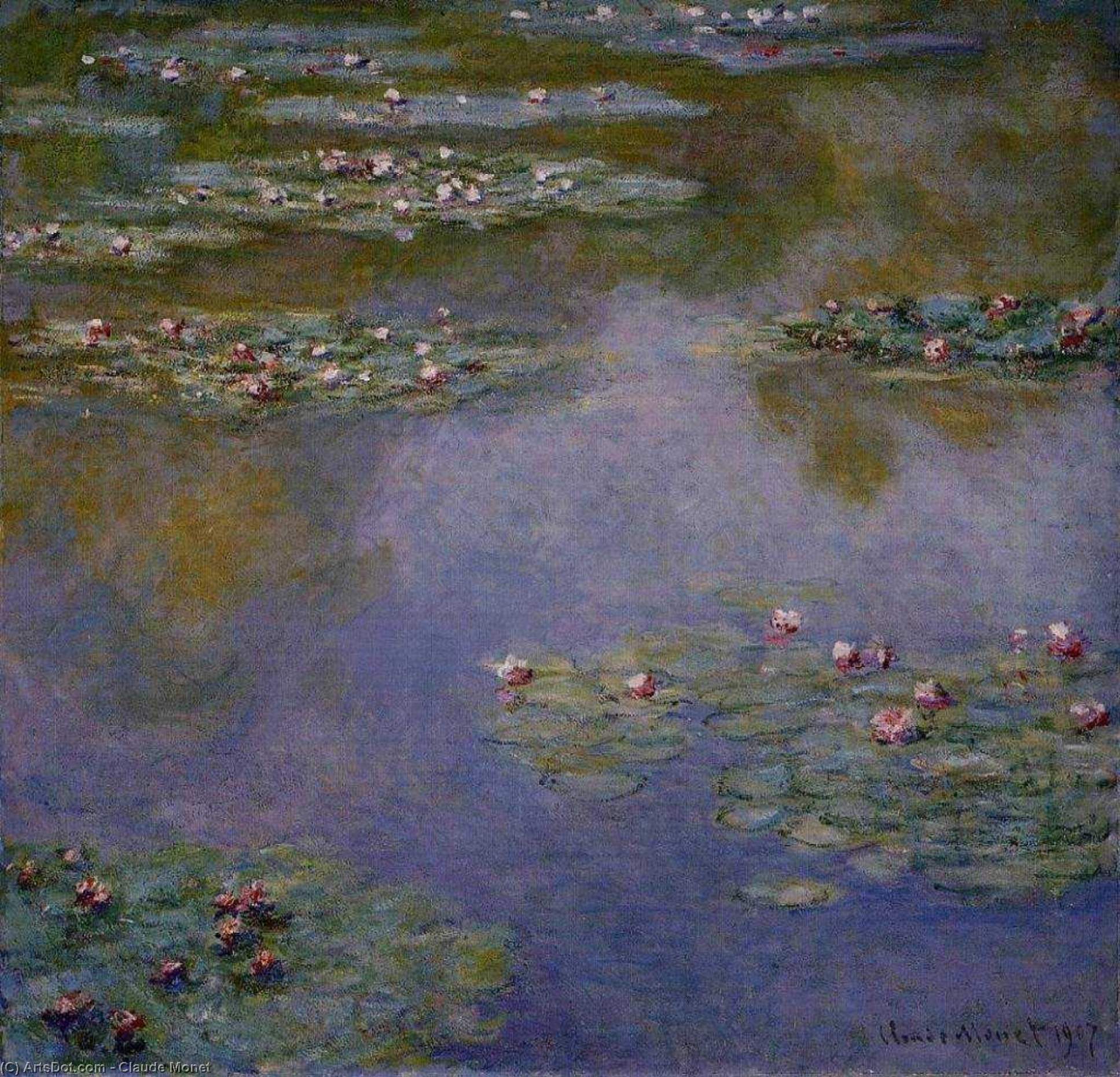 Water-lilies (43) — Claude Monet, Oil On Canvas, Impressionism