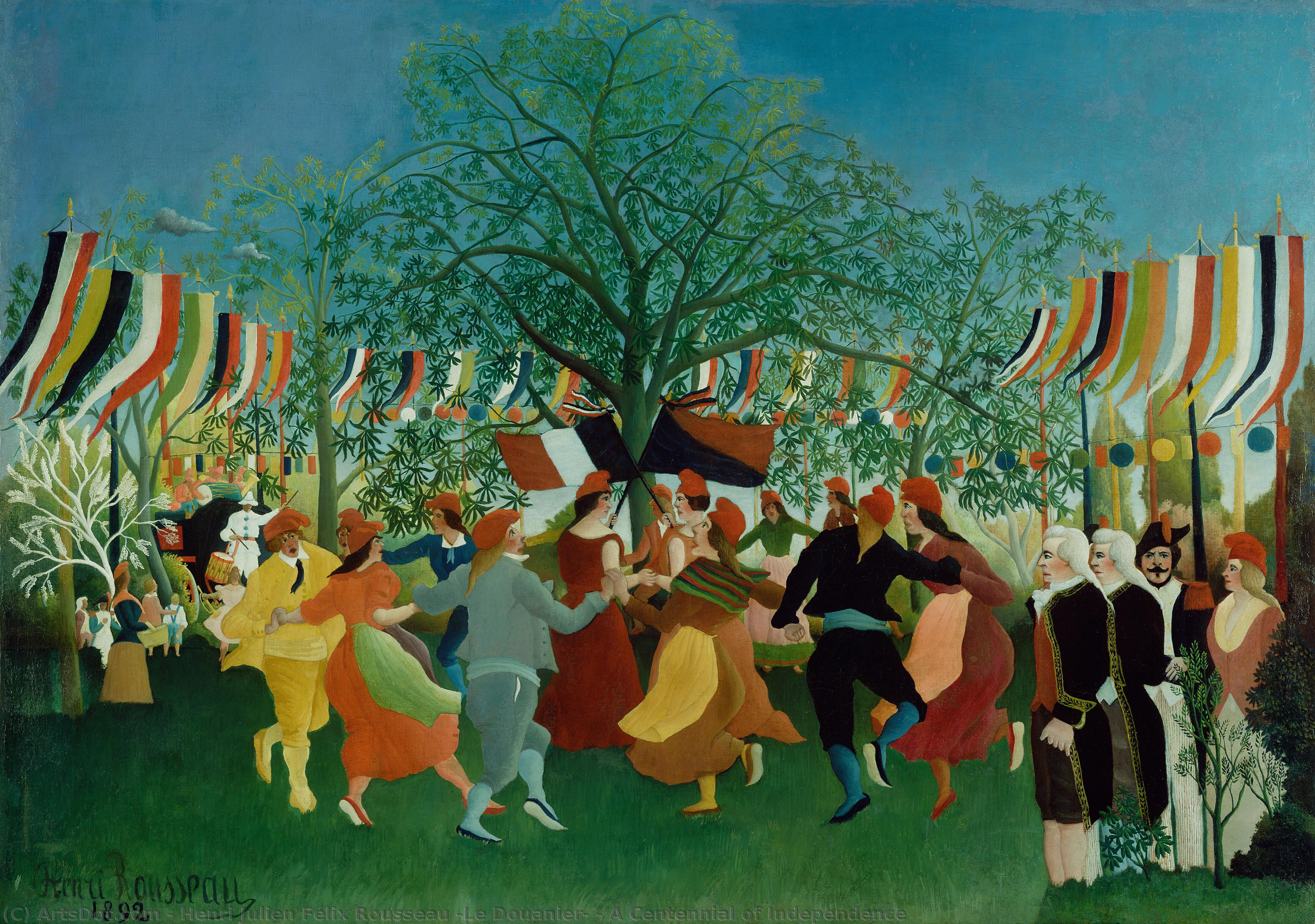 A Centennial Of Independence — Henri Julien Félix Rousseau (le Douanier), Oil On Canvas, Post-impressionism