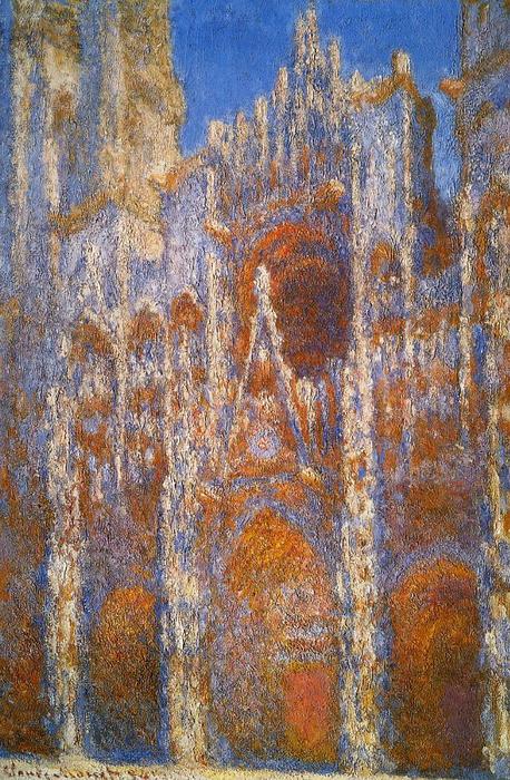 Rouen Cathedral, Sunlight Effect — Claude Monet, Oil On Canvas, Impressionism