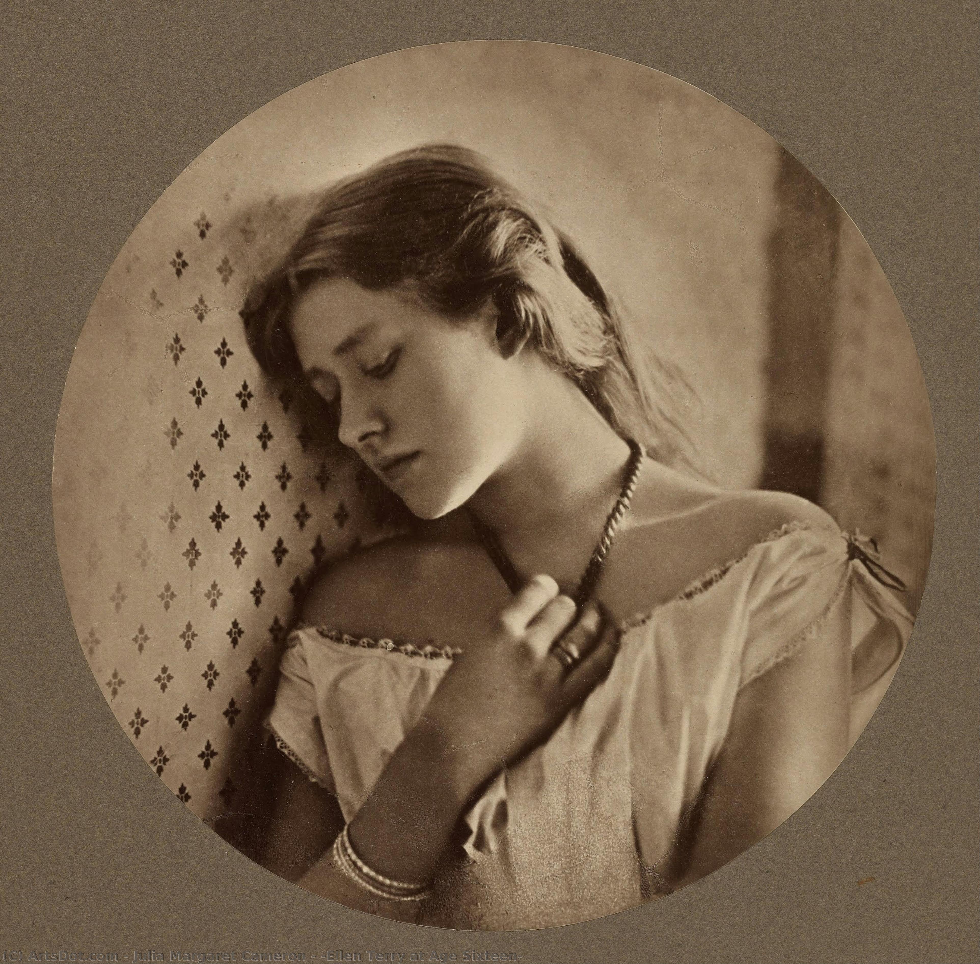 [ellen Terry At Age Sixteen] — Julia Margaret Cameron, Giclée Print, Pre-raphaelite Revival